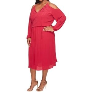 Michael Kors Embellished Cold Shoulder Dress